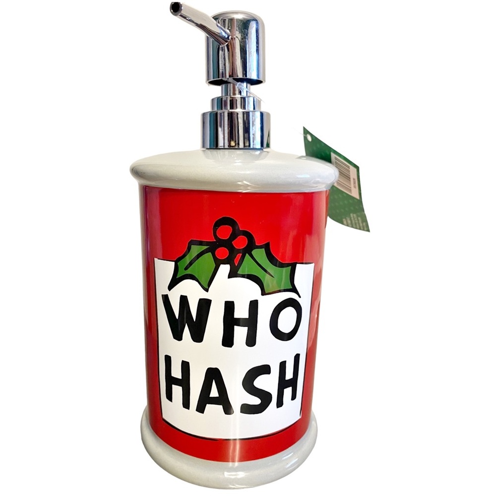 THE GRINCH ☆ Who Hash Ceramic Soap Dispenser ☆ 24 oz
